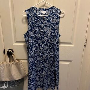 JJill petite sleeveless linen dress.